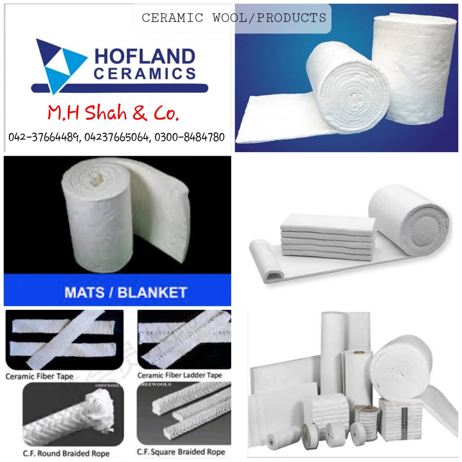 A Pakistan Ceramic Wool Company MHS